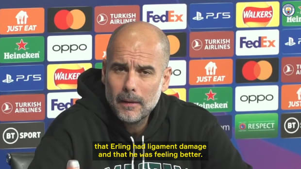Guardiola gives update on Haaland's fitness